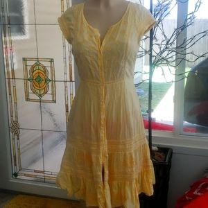 Free People yellow summer dress